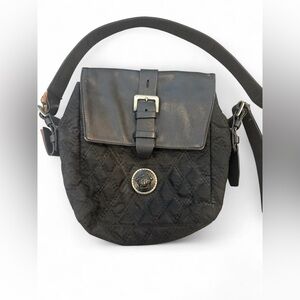 Vintage 90s Versace Bag with Medusa Hardware (shoulder or crossbody) Black